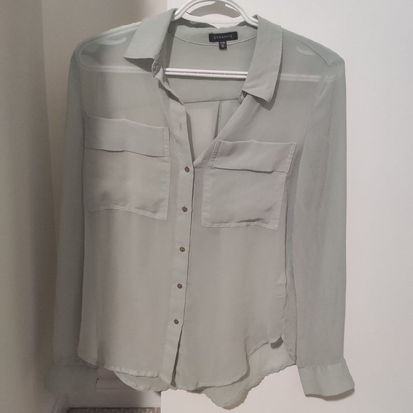 Dynamite Mint Green Blouse - Picture 1 of 3